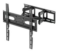 Manhattan TV & Monitor Mount, Wall, Full Motion, 1 screen, Screen Sizes : 32-55", Black, VESA 100x100 to 400x400mm, Max 40kg, LFD, Tilt & Swivel with 3 Pivots, Lifetime Warranty - Kit de fixation (mon
