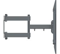 Manhattan TV & Monitor Mount, Wall, Full Motion, 1 screen, Screen Sizes : 60-100", Black, VESA 200x200 to 900x600mm, Max 80kg, LFD, Tilt & Swivel with 3 Pivots, Lifetime Warranty - Pince - pour TV LCD