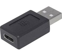 Manhattan USB 2.0 Adaptateur [1x USB 2.0 type A mâle - 1x USB-C® femelle] connecteur utilisable de