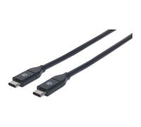 MANHATTAN USB 3.1 Gen2 Kabel C-Stecker/C-Stecker 0,5m schw