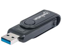 Manhattan Lecteur de carte mémoire externe Mini multi-cartes USB 3.0 24-en-1 US