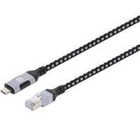 Manhattan USB-C auf Gigabit Ethernet-Netzwerkkabel 2m - Digital/Daten - Netzwerk (394826)