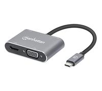 Manhattan Station d'accueil USB-C® USB-C to HDMI & VGA 4-in-1 Docking-Konverter Convient pour les marques: universel alimentation