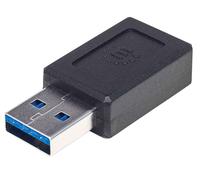 Manhattan 354714 changeur de genre de câble USB-A USB-C Noir