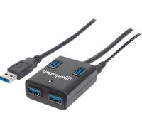 Manhattan 162302 Hub USB 3.0 4 Ports Noir