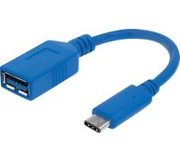 MANHATTAN USB Kabel 3.1 C -> A St/Bu 0.15m blau