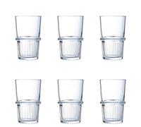 Arcoroc Verre à eau Manhattan – Verre trempé transparent, Lot de 6