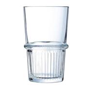 Manhattan Verre À Eau en Verre Trempé, Transparent, Lot de 6