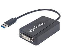 Manhattan VGA vers HDMI Convertisseur SuperSpeed USB 3.0 Auf DVI Konverter Noir