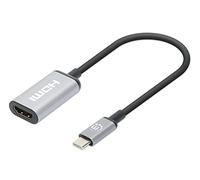 Manhattan Adaptateur USB 2.0 USB-C vers HDMI 4K@60Hz (USB-C mâle → HDMI femelle) 15 cm