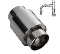 manhegari Adaptateur de tuyau d'échappement pour chauffe-eau, raccord de tuyau avec clapet anti-retour, en acier inoxydable, avec fusible anti-retour pour cuisinière de cuisine