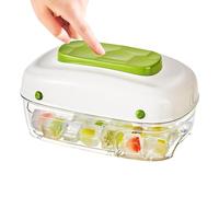 manhegari Bac à glaçons avec couvercle et récipient, plateau à presser, pressez pour faire des glaçons au congélateur, des cubes froids empilables, ustensiles de cuisine pour cocktails
