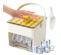 manhegari Bac à glaçons pour congélateur, système de presse, convient à un usage alimentaire, grand volume, avec système de libération de pression, réutilisable, pour boissons, cocktails