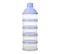manhegari Boîtes Doseuses De Lait En Poudre Pour Bébé, Distributeur De Lait En Poudre Portable Avec 5 Compartiments Boîtes Empilables Convient, Conception Anti-déversement Pour Les Voyages
