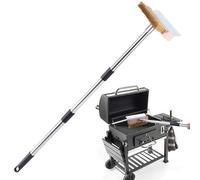 manhegari Brosse à pizza pour four | Outils en aluminium pour four à pizza avec long manche, nettoyant ménager pour barbecue, pâtisserie, cuisine, gastronomie
