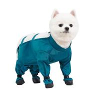manhegari Combinaison de neige pour chien, avec bottes, protection des pattes réglable, avec bandes réfléchissantes, applications réfléchissantes et bretelles, bottes, pour la randonnée, la marche, le