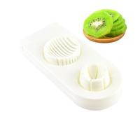 manhegari Découpeur Œufs Durs | Trancheuse Œufs Acier Inoxydable | Accessoire Cuisine 2 en 1 pour Fruit Tomate Banane Fraise Cerise Salade Petit-Déjeuner Aliments Tendres | Maison Famille
