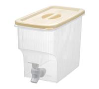 manhegari Distributeur de boissons pour thé, eau et boissons froides | 3,9 l Grand récipient portable transparent pour la maison, les glaçons, la limonade et les fêtes, sans réfrigérateur
