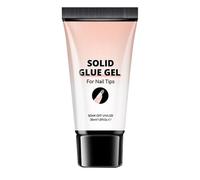 manhegari Gel à ongles solide, pour la fixation de faux ongles, 30 ml, gel de modelage, avec forte adhérence et pouvoir adhésif, pour femmes et filles