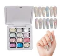 manhegari Gel à tamponner | 12 Couleurs Hautement Pigmentées | kit de gel peinture à l'éponge pour ongles,pour stamping moulage peinture design maison salon fête anniversaire mariage
