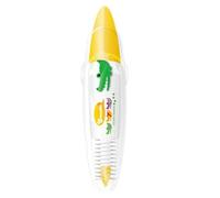 manhegari Jolis crayons d'animaux, stylo à ruban adhésif, stylo à rouleau pour scrapbooking, design à pointe enroulable, bordure de motif de dessin animé, note de dessin, prenez des fournitures pour