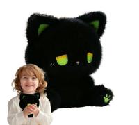 manhegari Jouet en Peluche pour Chat - Coussin interactif Doux pour la Peau avec Expressions faciales émotionnelles pour Les, la Famille et Les Adolescents