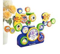 manhegari Jouets éducatifs manuels à emboîter et à connecter, jouets éducatifs manuels avec blocs de construction, ensemble d'engrenages pour enfants, pour filles et filles, jouets éducatifs en