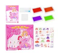 manhegari Livre de Déguisement avec Tampons pour Filles - Jeu d'Imitation et Collection de Costumes,Kit de Voyage Éducatif Ludique Stimulant Créativité et Imagination pour