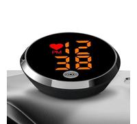 manhegari Mini horloge numérique adhésive pour tableau de bord de voiture, petite montre LED à coller pour voiture, moto, camion