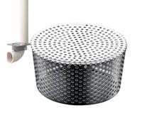 manhegari Protection De Gouttière, Grille De Protection des Feuilles De Gouttière en Acier Inoxydable Filtre Anti-Blocage De Toit Maille Filtre Écoulement Pluviale À Mailles