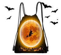 manhegari Sacs à Cordon Halloween - Sac à Bonbons ou Sort,33 X 43 cm Poche à Friandises pour Accessoires de Fête