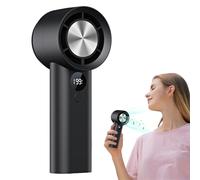 manhegari Ventilateur Électrique à Main | Ventilateur Personnel de Refroidissement Portable avec Chargement USB - Affichage Numérique pour Pêche Voyage Camping Travail