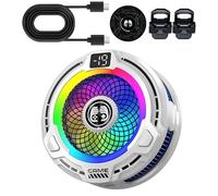 manhegari Ventilateur Magnétique Pour Téléphone - Refroidisseur Magnétique 30W pour Smartphone - Ventilateur Portable Réglable Pour Smartphone Tablet Jeux Vlog Extérieur Été Chaud