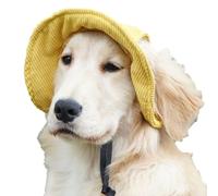 manhegari Visière pour Chien - Chapeau de Pêcheur Sportif Extérieur pour Animaux,Bord Large Réglable avec Protection UV Confortable pour Activités Extérieures Plage Promenade Montagne Léger et