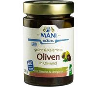MANI - Olives vertes & Kalamataà l'huile d'olive et au citron - 280 g