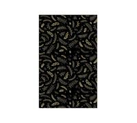 Mani Textile Tapis Noel Noir Gold 50x80cm