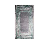 Mani Textile Tapis Ring Noir/Vert 80x150cm
