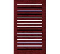 Mani Textile TPS_Ray_BOR80 Tapis, Polyester, Rouge, 80 x 150