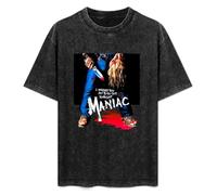 Maniac Horror Movie Retro 1970'S Horrific Gore Poster Artwork Decapitati Unisex T-Shirt Black Mens Top Tee 3XL