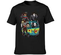 Maniac Park Horror Movie Theme Park Jason Clown Saw Mens T Shirt Size L