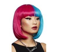 Maniaque Panic Bleu Valentin Glamour Poupée Perruque Chaleur Styleable Femme Bob