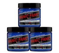 Manic Panic Bad Boy Blue Classic Creme, Vegan, Cruelty Free, Semi Permanent Hair Dye 3 x 118ml