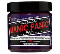 Manic Panic Plum Passion Classic Creme, Vegan, Cruelty Free, Purple Semi Permanent Hair Dye 118ml