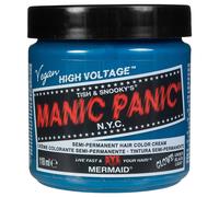 Manic Panic Mermaid Classic Crème, végan, sans cruauté, coloration semi-permanente bleue 118ml