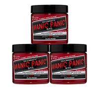 Manic Panic Cleo Rose Crème classique, vegan, sans cruauté, coloration semi-permanente rouge, 3 x 118ml