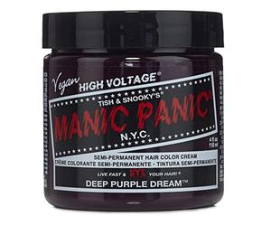 Manic Panic Deep Purple Dream Classic Creme, Vegan, Cruelty Free, Semi Permanent Hair Dye 2 x 118ml