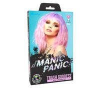 Manic Panic Perruque Fleurs du Mal Trash Goddess - perruque rose pastel et viole