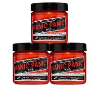 Manic Panic Psychedelic Sunset Classic Creme, Vegan, Cruelty Free, Orange Semi Permanent Hair Dye 3 x 118ml