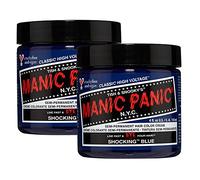 Manic Panic Shocking Blue Classic Creme, Vegan, Cruelty Free, Semi Permanent Hair Dye 2 x 118ml