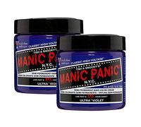 Manic Panic Ultra Violet Classic Crème, végan, sans cruauté, teinture capillaire semi-permanente violette, 2 x 118ml